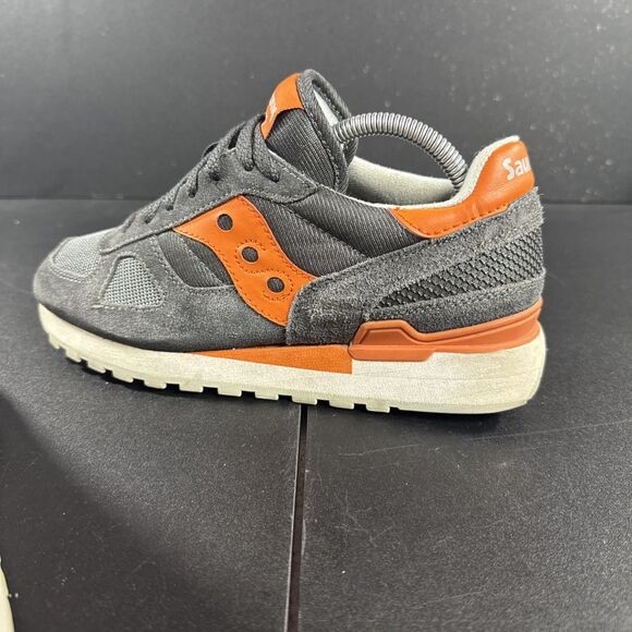 Saucony Shadow Original Charcoal Orange Women’s 9.5 - Picture 5 of 8